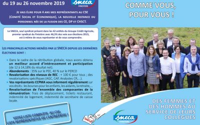 Elections Professionnelles à CA Finistère : du 19 au 26 novembre 2019