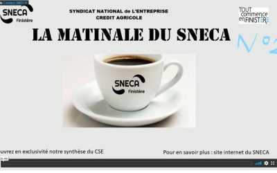 La Matinale du SNECA Finistère N° 2 d’octobre.